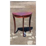 Half-Moon Wooden Accent TableSmall wooden