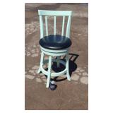 Swivel Wooden Bar Chair with Cushioned