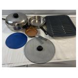 kitchen cookware and accessories including