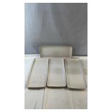 Set of four Rosenthal England rectangular serving