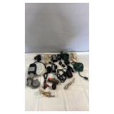 Mixed lot of assorted power cords, adapters,