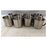 Set of eight stainless steel Bullet Bourbon