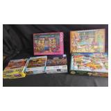 Seven Assorted Puzzle SetsGroup of seven puzzle