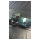 Decorative Glass Bowls & Metallic Finish