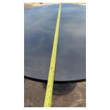 Large Round Black Granite Bar Height Table