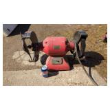 Vintage Bench Grinder with Wire Wheel &