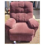 Plush Recliner Chair ï¿½ Burgundy