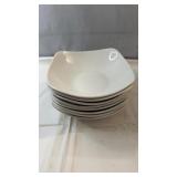 Set of eight Churchill England white ceramic