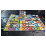 Mixed Pokï¿½mon trading card collection featuring a
