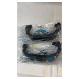 Two pairs of Pyramex V2G anti-fog safety goggles,