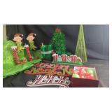 Christmas Decor Set with Elves, Trees &