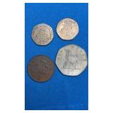 British Coin Collection (4 Pieces)including a