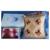Mixed Christmas decorations including