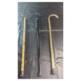 Walking Cane CollectionThree walking canes