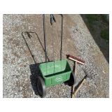 Scotts AccuGreen 1000 Spreader, Push Broom &