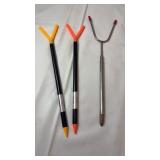 Rod Holder Trio Lot ï¿½ 3 Piecestwo plastic