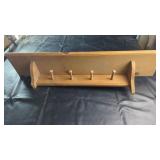 Wooden Wall Shelf Wooden wall shelf with four