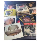 Large vinyl record collection featuring numerous