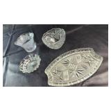 Glass Serving PiecesGroup of glass serving