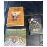 Book lot including The Ultimate Guide to Wood