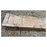 1964 military ammunition storage box featuring