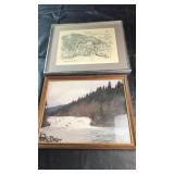 Framed Landscape Art PairPair of framed