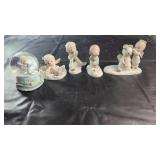 Precious Moments Winter Figurines & Snow Globe