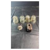 Glass & Porcelain InsulatorsGroup of vintage