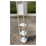 Tall Floor Lamp with Display ShelvesModern