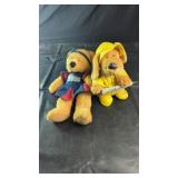 Plush Bear and Raincoat Dog Description: Plush