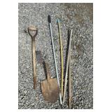 Assorted Garden & Yard Tool HandlesShovel