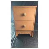 Wooden Two-Drawer Storage CabinetSmall wooden