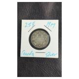 1917 Canadian Silver Quarter1917 Canadian