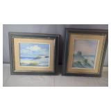 Framed Coastal Art PrintsPair of framed