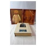 1976 Holy Bible in Cedar Storage Chest