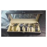 Watch Collection with Display CaseWatch
