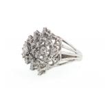 14kt white gold 4ct diamond ring