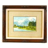 Robert Knudson watercolor landscape