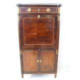 Antique Marble top French drop front secretaire