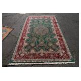 Green Ground Tabriz Carpet