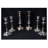 12" Candlesticks silver over copper plus