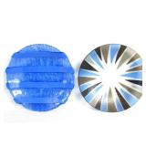 Beatrice Tesdort  Art glass plates 2 pcs