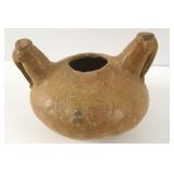 Mayan stoneware vessel (double bird)