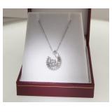 14kt Gold Diamond drop pendant