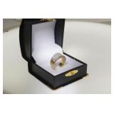 18kt gold princess diam ring - invisible setting