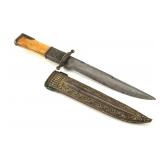 Spanish Dagger with engraved sheath