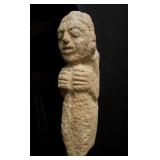 Fine Mayan Stone Carved Figural Territorial Marker
