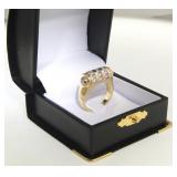 18kt gold and diamond Custom ring