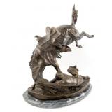 After Frederick Remington bronze 
