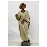 18th-19th cent Wood carved Santo - Italian